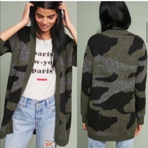 Anthropologie RD Camo Cardigan